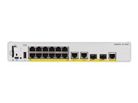Cisco Catalyst 9200CX - Network Advantage - switch - kompakt - L3 - Styrt - 12 x 1000Base-T + 3 x 1000Base-T + 2 x 1 Gigabit / 10 Gigabit SFP+ (opplink) - rackmonterbar - UPOE+ C9200CX-12T-2X2G-A