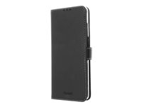 Insmat Exclusive Flip Case - Lommebok for mobiltelefon - ekte skinn, papir, kartong, aluminiumsfolie - svart - for Samsung Galaxy S20 Ultra, S20 Ultra 5G 650-2846
