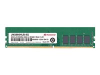 Transcend JetRAM - DDR4 - modul - 4 GB - DIMM 288-pin - 2666 MHz / PC4-21300 - CL19 - 1.2 V - ikke-bufret - ikke-ECC JM2666HLH-4G