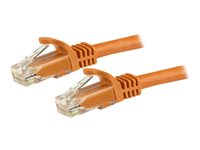 StarTech.com 1.5m CAT6 Ethernet Cable, 10 Gigabit Snagless RJ45 650MHz 100W PoE Patch Cord, CAT 6 10GbE UTP Network Cable w/Strain Relief, Orange, Fluke Tested/Wiring is UL Certified/TIA - Category 6 - 24AWG (N6PATC150CMOR) - Koblingskabel - RJ-45 (hann) til RJ-45 (hann) - 1.5 m - UTP - CAT 6 - uten hindringer - oransje N6PATC150CMOR