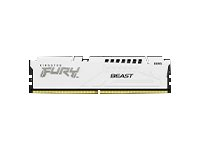 Kingston FURY Beast - DDR5 - sett - 64 GB: 2 x 32 GB - DIMM 288-pin - 6000 MHz / PC5-48000 - CL40 - 1.35 V - ikke-bufret - on-die ECC - hvit KF560C40BWK2-64