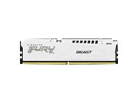 Kingston FURY Beast - DDR5 - modul - 32 GB - DIMM 288-pin - 6400 MHz / PC5-51200 - CL32 - 1.4 V - ikke-bufret - on-die ECC - hvit KF564C32BWE-32