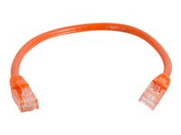 C2G Cat6 Booted Unshielded (UTP) Network Patch Cable - Koblingskabel - RJ-45 (hann) til RJ-45 (hann) - 3 m - UTP - CAT 6 - formstøpt, uten hindringer, flertrådet - oransje 83577