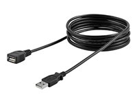 StarTech.com 6 ft Black USB 2.0 Extension Cable A to A - M/F - USB extension cable - USB (M) to USB (F) - USB 2.0 - 6 ft - black - USBEXTAA6BK - USB-forlengelseskabel - USB (hann) til USB (hunn) - USB 2.0 - 1.8 m - svart - for P/N: 35FCREADBK3, ICUSB2321F, ICUSB232V2, LTUB1MBK, MSDREADU2OTG, ST4200MINI2, UUSBOTG USBEXTAA6BK
