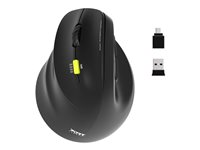 MOUSE ERGONOMIC RECHARGEABLE BT+RF 2,4 GHZ -ERGO SHAPE-LEFT HAND-RET 910008