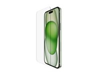 Belkin ScreenForce - Skjermbeskyttelse for mobiltelefon - glass - for Apple iPhone 14 Pro Max, 15 Plus SFA100EC