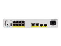 Cisco Catalyst 9200CX - Network Advantage - switch - kompakt - L3 - Styrt - 8 x 10/100/1000 (PoE+) + 2 x 1000Base-T + 2 x 10 Gigabit SFP+ (opplenke) - rackmonterbar - PoE+ (240 W) C9200CX-8P-2X2G-A