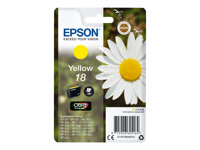 Epson 18 - 3.3 ml - gul - original - blekkpatron - for Expression Home XP-212, 215, 225, 312, 315, 322, 325, 412, 415, 422, 425 C13T18044012