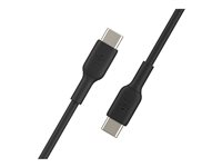 Belkin BOOST CHARGE - USB-kabel - 24 pin USB-C (hann) til 24 pin USB-C (hann) - 1 m - svart CAB003BT1MBK