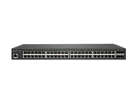 SonicWall Switch SWS14-48 - Switch - Styrt - 48 x 10/100/1000 + 4 x 10 Gigabit SFP+ - rackmonterbar - med 1-års 24x7-støtte 02-SSC-8380