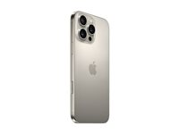 Apple iPhone 16 Pro Max - 5G smartphone - dobbelt-SIM / Internminne 512 GB - OLED-display - 6.9" - 2868 x 1320 piksler (120 Hz) - 3x bakkamera 48 MP, 48 MP, 12 MP - front camera 12 MP - naturlig titan MYX33QN/A