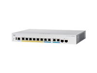 Cisco Business 350 Series CBS350-8MGP-2X - Switch - L3 - Styrt - 6 x 10/100/1000 (PoE+) + 2 x 2.5GBase-T (PoE+) + 2 x combo 10 Gigabit SFP+/RJ-45 - rackmonterbar - PoE+ (124 W) - gjenfabrikert CBS350-8MGP2XEU-RF