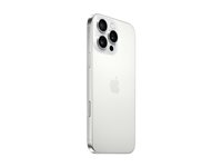 Apple iPhone 16 Pro Max - 5G smartphone - dobbelt-SIM / Internminne 512 GB - OLED-display - 6.9" - 2868 x 1320 piksler (120 Hz) - 3x bakkamera 48 MP, 48 MP, 12 MP - front camera 12 MP - hvit titan MYX13QN/A
