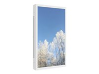 HI-ND Outdoor Wall Casing 55" - Monteringssett (hylster) - landskap/portrett - for digitalsignerings-LCD-panel - låsbar - metall - hvit, RAL 9003 - skjermstørrelse: 55" - veggmonterbar - for LG 55XE4F OW5522-5201-01