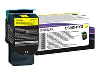 Lexmark - Høy ytelse - gul - original - tonerpatron LCCP, LRP - for Lexmark C540, C543, C544, C546, X543, X544, X546, X548 C540H1YG