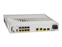 Cisco Catalyst 9200CX - Network Advantage - switch - kompakt - L3 - Styrt - 8 x 10/100/1000 (PoE+) + 2 x 1000Base-T + 2 x 10 Gigabit SFP+ (opplenke) - rackmonterbar - PoE+ (240 W) C9200CX-8P-2XGH-A