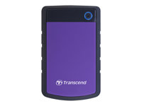 Transcend StoreJet 25H3P - Harddisk - 1 TB - ekstern (bærbar) - 2.5" - USB 3.0 - 5400 rpm - buffer: 8 MB - briljant purpur TS1TSJ25H3P