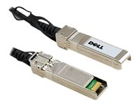 Dell 10GbE Copper Twinax Direct Attach Cable - Direktekoblingskabel - SFP+ (hann) til SFP+ (hann) - 5 m - toakset - for Networking N1148; PowerSwitch S4112, S5212, S5232, S5296; Networking S4048, X1026, X1052 470-AAVG
