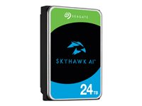 Seagate SkyHawk AI ST24000VE002 - Harddisk - 24 TB - intern - 3.5" - SATA 6Gb/s - buffer: 512 MB - med 3-års Seagate Rescue Data Recovery ST24000VE002