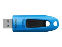 SanDisk Ultra - USB-flashstasjon - 64 GB - USB 3.0 - blå, rød (en pakke 2) SDCZ48-064G-G46BR2