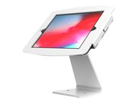 Compulocks iPad Mini 8.3" Space Enclosure Rotating Counter Stand - Monteringssett (stativfot, hus) - for nettbrett - dreiehus - låsbar - høyverdig aluminium - hvit - skjermstørrelse: 8.3" - monteringsgrensesnitt: 100 x 100 mm - skranketopp - for Apple iPad mini (6. generasjon) 303W830IPMSW