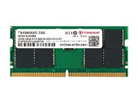 Transcend JetRAM - DDR5 - modul - 32 GB - SO DIMM 262-pin - 4800 MHz / PC5-38400 - CL40 - 1.1 V - ikke-bufret - on-die ECC JM4800ASE-32G