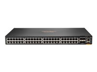 HPE Aruba CX 6300F - Switch - Kun horisontal overflatemontering - L3 - Styrt - 48 x 10/100/1000 (PoE+) + 4 x 50 Gigabit Ethernet SFP56 - front og side til bakside - rackmonterbar - PoE+ - TAA-samsvar S0G97A#ABB
