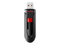 SanDisk Cruzer Glide - USB-flashstasjon - kryptert - 32 GB - USB 2.0 (en pakke 3) SDCZ60-032G-G46T