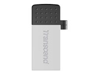 Transcend JetFlash Mobile 380 - USB-flashstasjon - 32 GB - USB 2.0 - sølv TS32GJF380S