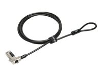 Kensington N17 Combination Cable Lock for Dell Devices with Wedge Slots - Sikkerhetskabellås - 1.8 m K68008EU