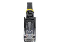 StarTech.com 2m LSZH CAT6 Ethernet Cable, 10 Gigabit Snagless RJ45 100W PoE Network Patch Cord with Strain Relief, CAT 6 10GbE UTP, Black, Individually Tested/ETL, Low Smoke Zero Halogen - Category 6 - 24AWG (N6LPATCH2MBK) - Koblingskabel - RJ-45 (hann) til RJ-45 (hann) - 2 m - 6 mm - UTP - CAT 6 - uten hindringer - svart N6LPATCH2MBK