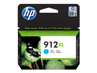 HP 912XL - 9.9 ml - Høy ytelse - cyan - original - blekkpatron - for Officejet 80XX; Officejet Pro 80XX 3YL81AE#BGY