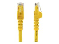 StarTech.com 50cm CAT6 Ethernet Cable, 10 Gigabit Snagless RJ45 650MHz 100W PoE Patch Cord, CAT 6 10GbE UTP Network Cable w/Strain Relief, Yellow, Fluke Tested/Wiring is UL Certified/TIA - Category 6 - 24AWG (N6PATC50CMYL) - Nettverkskabel - RJ-45 (hann) til RJ-45 (hann) - 50 cm - UTP - CAT 6 - uten hindringer, flertrådet - gul N6PATC50CMYL