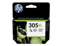 HP 305XL - 5 ml - Høy ytelse - farge (cyan, magenta, gul) - original - blekkpatron - for Deskjet 23XX, 27XX, 28XX, 41XX, 42XX; DeskJet Plus 41XX; ENVY 60XX, 64XX; ENVY Pro 64XX 3YM63AE#ABE