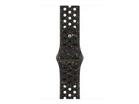 Apple Nike - Bånd for smart armbåndsur - 46mm - S/M-størrelse - midnatts sort - for Watch Hermès Series 9, SE 3, Series 10, Series 11, Series 8, Series 9, Ultra 2, Ultra 3 MGC24ZM/A