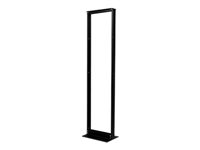 APC NetShelter 2 Post Open Frame Rack - Rack - svart - 45U - 19" - for P/N: SCL500RMI1UNC, SMTL1000RMI2UC, SMTL750RMI2UC, SMX1500RM2UC, SMX1500RM2UCNC AR201