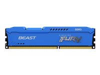 Kingston FURY Beast - DDR3 - modul - 8 GB - DIMM 240-pin - 1600 MHz / PC3-12800 - CL10 - 1.5 V - ikke-bufret - ikke-ECC - blå KF316C10B/8