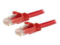 StarTech.com 1.5m CAT6 Ethernet Cable, 10 Gigabit Snagless RJ45 650MHz 100W PoE Patch Cord, CAT 6 10GbE UTP Network Cable w/Strain Relief, Red, Fluke Tested/Wiring is UL Certified/TIA - Category 6 - 24AWG (N6PATC150CMRD) - Koblingskabel - RJ-45 (hann) til RJ-45 (hann) - 1.5 m - UTP - CAT 6 - uten hindringer - rød N6PATC150CMRD
