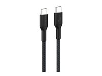Belkin BoostCharge Pro - USB-kabel - USB-C (hann) til USB-C (hann) - 1 m - USB Power Delivery (240 W), flettet kabel - svart CAB025HQ1MBK