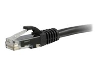 C2G Cat6 Booted Unshielded (UTP) Network Patch Cable - Koblingskabel - RJ-45 (hann) til RJ-45 (hann) - 30 cm - UTP - CAT 6 - formstøpt, uten hindringer, flertrådet - svart 83404