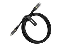 OtterBox Premium - Lightning-kabel - Lightning hann til 24 pin USB-C hann - 2 m - glamoursvart 78-52655