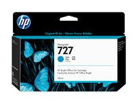 HP 727 - 130 ml - cyan - original - DesignJet - blekkpatron - for DesignJet T1500, T1530, T2500, T2530, T920, T930 B3P19A