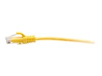 C2G 5ft (1.5m) Cat6a Snagless Unshielded (UTP) Slim Ethernet Network Patch Cable - Yellow - Koblingskabel - RJ-45 (hann) til RJ-45 (hann) - 1.5 m - 4.8 mm - UTP - CAT 6a - formstøpt, uten hindringer - gul C2G30169