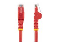 StarTech.com 10m CAT6 Ethernet Cable, 10 Gigabit Snagless RJ45 650MHz 100W PoE Patch Cord, CAT 6 10GbE UTP Network Cable w/Strain Relief, Red, Wiring is UL Certified/TIA - Category 6 - 24AWG (N6PATC10MRD) - Koblingskabel - RJ-45 (hann) til RJ-45 (hann) - 10 m - CAT 6 - formstøpt, uten hindringer - rød N6PATC10MRD
