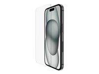 Belkin ScreenForce - Skjermbeskyttelse for mobiltelefon - behandlet - glass - for Apple iPhone 15 OVA135ZZ
