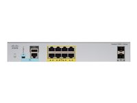 Cisco Catalyst 2960CX-8TC-L - Switch - Styrt - 8 x 10/100/1000 + 2 x SFP + 2 x 10/100/1000 (opplink) - stasjonær, rackmonterbar, DIN-skinnemonterbar, veggmonterbar WS-C2960CX-8TC-L