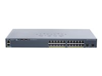 Cisco Catalyst 2960X-24TD-L - Switch - Styrt - 24 x 10/100/1000 + 2 x SFP+ - stasjonær, rackmonterbar WS-C2960X-24TD-L