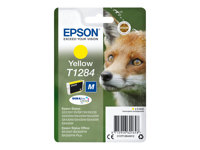 Epson T1284 - 3.5 ml - M-størrelse - gul - original - blister - blekkpatron - for Stylus S22, SX130, SX230, SX235, SX430, SX435, SX438, SX440, SX445; Stylus Office BX305 C13T12844012