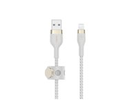 Belkin BoostCharge - Lightning-kabel - USB hann til Lightning hann - 2 m - hvit CAA010BT2MWH