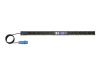 Eaton G4 - Strømfordelerenhet (kan monteres i rack) - metered input - AC 200-240 V - 3.7 kW - enkeltfase - Ethernet 10/100/1000 - inngang: IEC 60309 16A - utgangskontakter: 24 (12 x IEC 60320 C13, 12 x IEC 60320 C39) - 0U - 3 m kabel - svart EVMAF116A